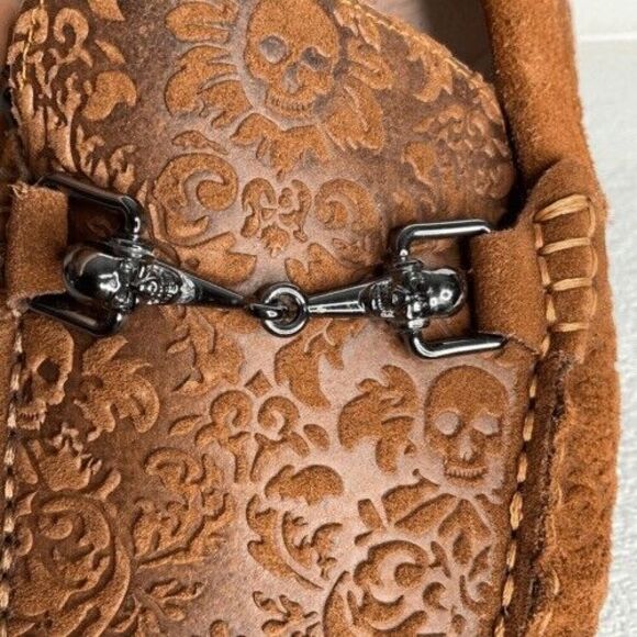 Robert Graham Tequila Paisley Embossed Driving Loafers Moccasins Men Size 8 - Picture 7 of 15